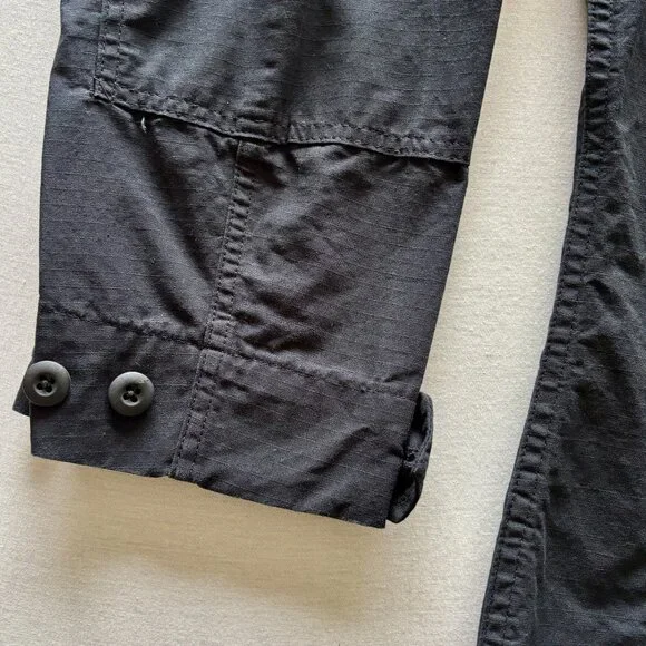 Vintage Men's Tru-Spec Black Tactical Utility Shirt Large Regular - Picture 5 of 14